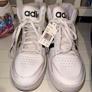 Adidas Entrap MD‎ White Gold Metallic Basketball Shoes size 13
